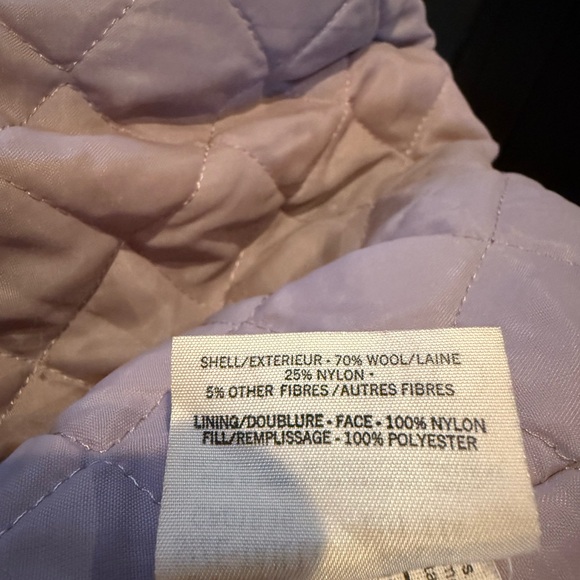 VTG 🇨🇦 Made in Canada 70s Mod Wool Coat Colour Block Contrast Scarf - S - Picture 15 of 15